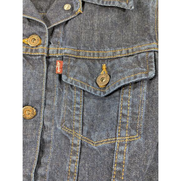 Levis Jean Jacket Women S Denim Cotton Fall Trucker Western Country Classic Y2k - Picture 8 of 12